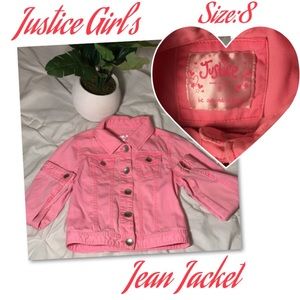 ❌SOLD❌ Justice Girls Jean Jacket size 8